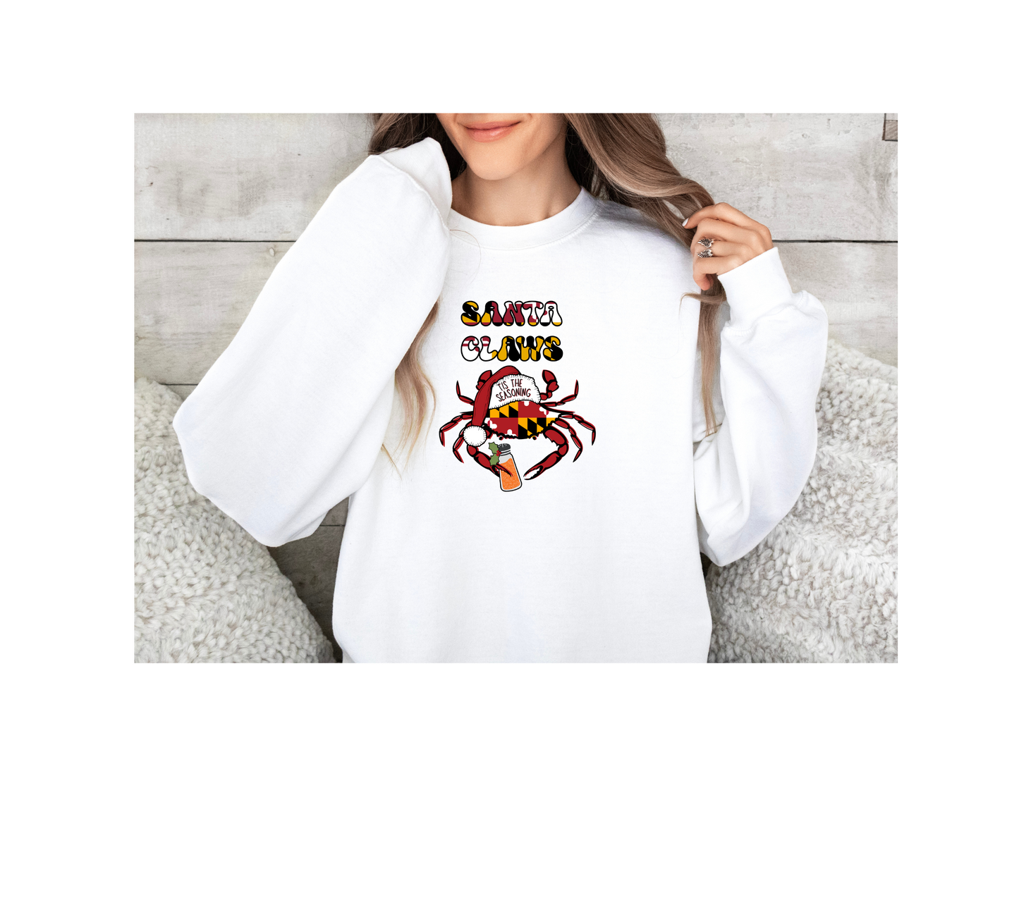 SANTA CRAB SWEATSHIRT